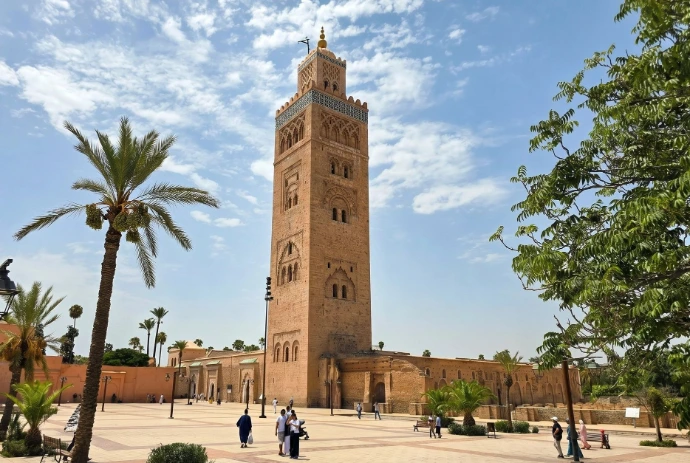 Minaret de la Koutoubia à Marrakech au Maroc