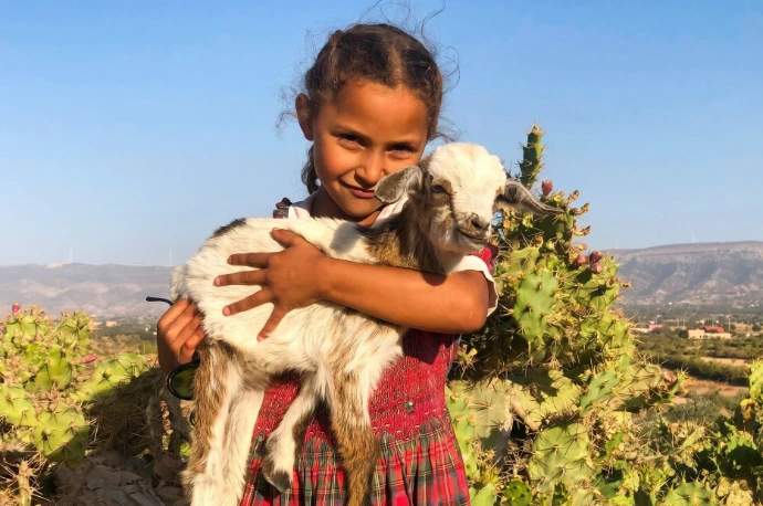 Enfant dans un village de l’Atlas près de Marrakech